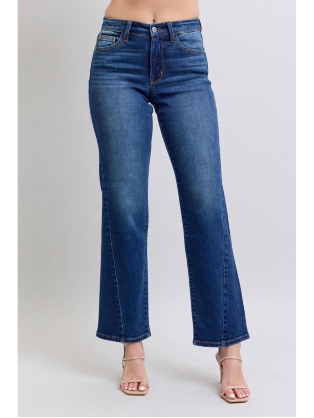 Judy Blue Mid Rise Side Seam Detail Straight Leg Jeans Women's Size 13 NWT